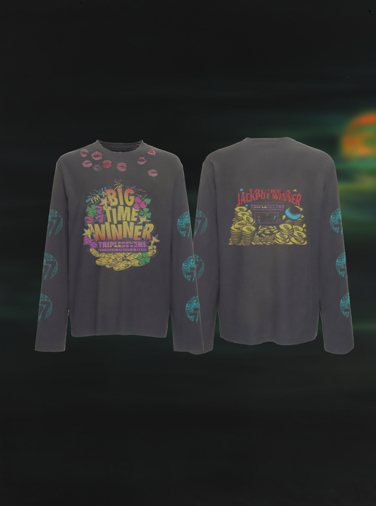 Lucky Kiss Tee Black