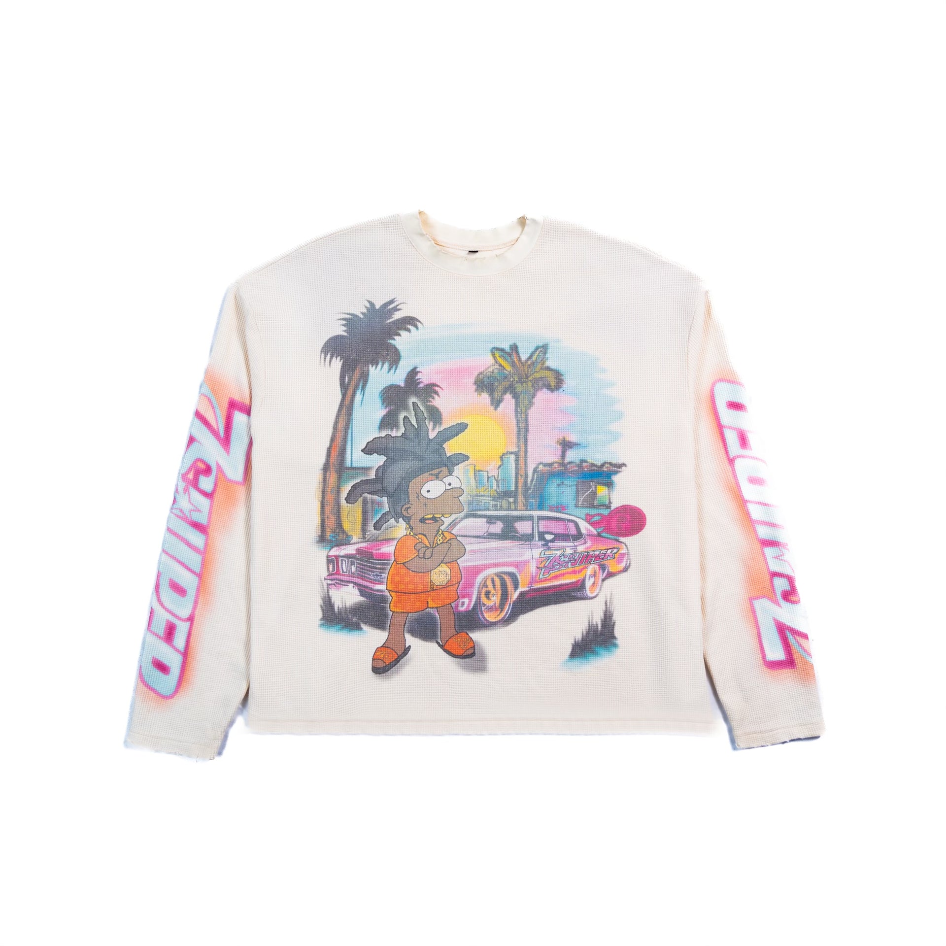Main Story UK Kid's Waffle Tee Plum Kitten ~ BIEN BIEN ~