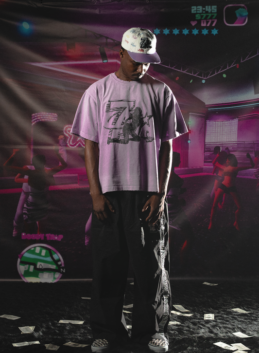 Trap Logo Snapback [White]