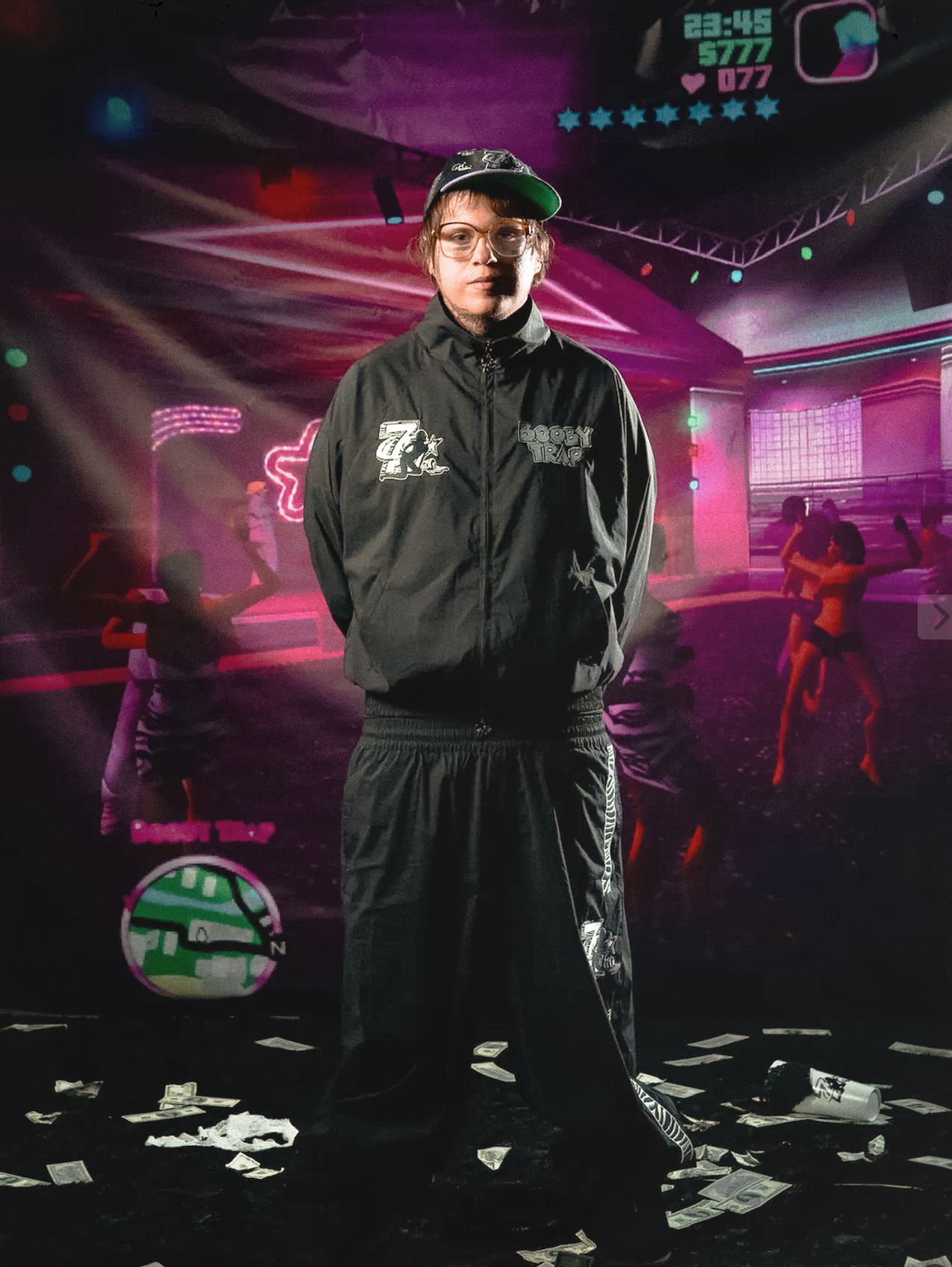 Trap Nylon Player Zip Up
